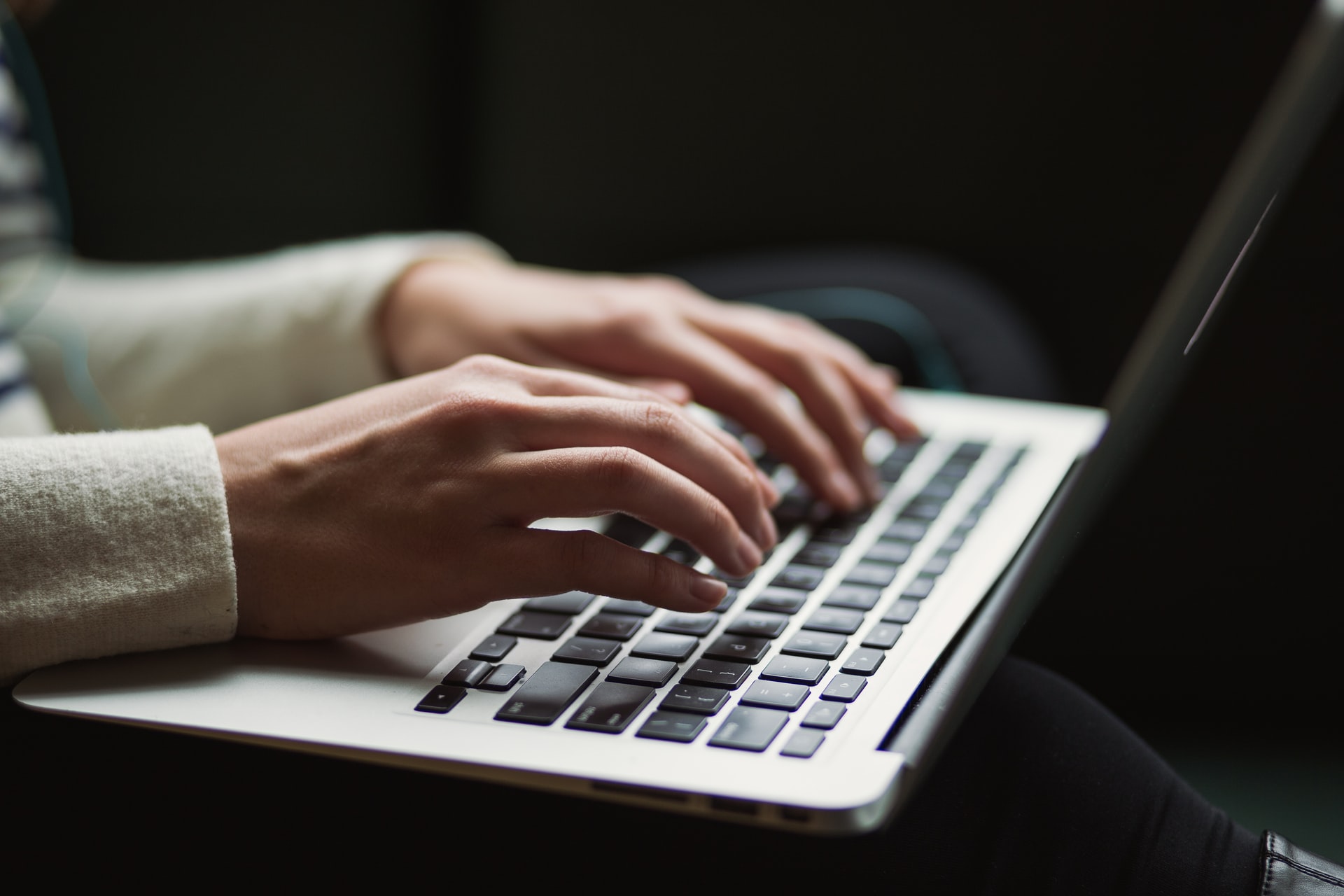 hands on keyboard